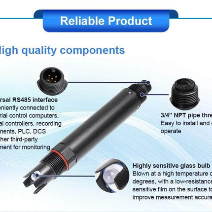 IQFLOW IOT Sensors IQPH Industrial pH Sensor Modbus RS485