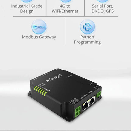 Milesight IOT (Ursalink) Modem-Router Milesight UR32 Industrial 4G LTE Cellular Router Dual Sim