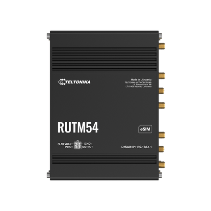 Teltonika RUTM54 Industrial Rugged Cellular LTE 5G Router Telit Module