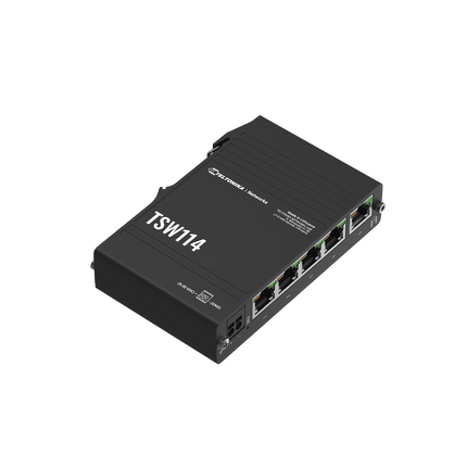 Teltonika TSW114 DIN Rail 8-Port Ethernet Switch Unmanaged