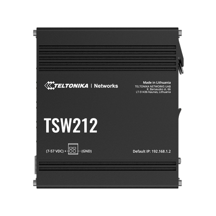 Teltonika TSW212 DIN Rail 8-Port Ethernet Managed Switch 2x SFP
