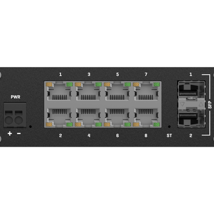 Teltonika TSW212 DIN Rail 8-Port Ethernet Managed Switch 2x SFP