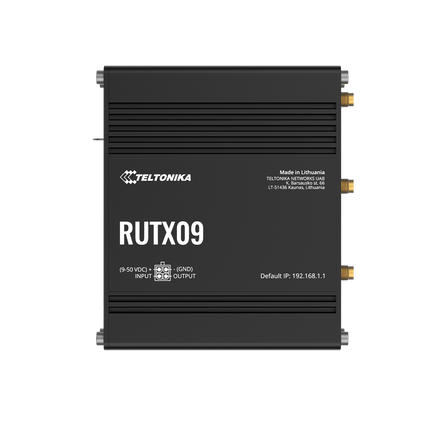 Teltonika RUTX09 Industrial Rugged Cellular LTE 4G Router
