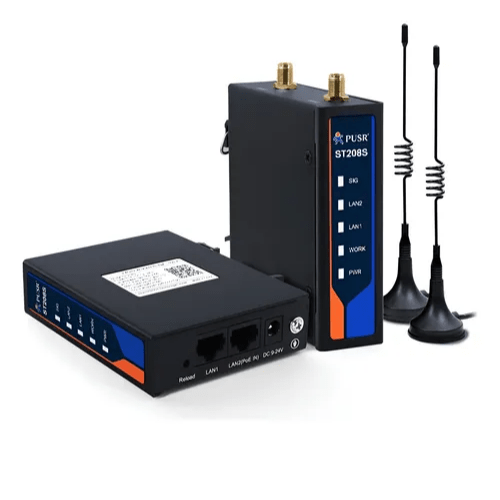 ST208S Industrial 2.4Ghz Wireless Bridge Pair for PLC 500m Transmission (2 Pcs)