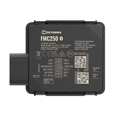 Teltonika FMC250 4G LTE Cat 1 GPS Tracker integrated CAN data processor