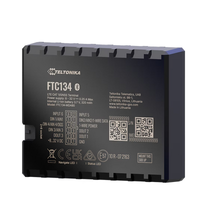 Teltonika FTC134 Next-gen Advanced 4G LTE Cat 1 GPS Vehicle Tracker with flexible inputs