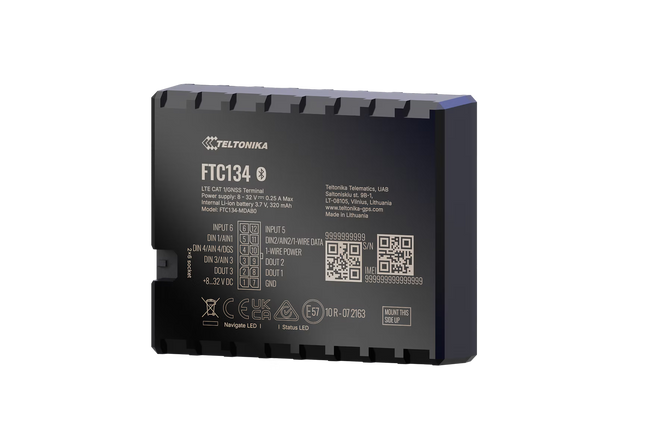 Teltonika FTC134 Next-gen Advanced 4G LTE Cat 1 GPS Vehicle Tracker with flexible inputs