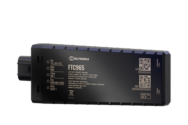 Teltonika FTC965 Next-ge high voltage 4G LTE Cat 1 vehicle GPS tracker IP69K