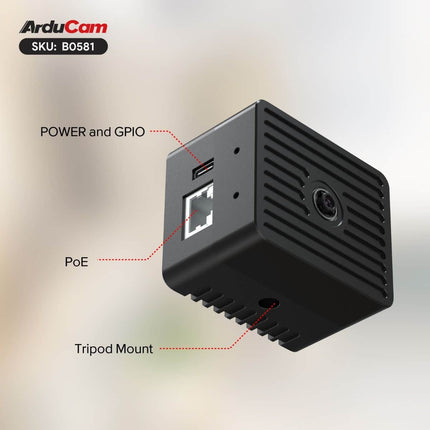 Arducam Camera All-in-one Raspberry Pi AI Camera Kit with CM5 PoE Vision AI Solution