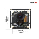 Arducam Camera Arducam 100fps Global Shutter USB Camera Board, M12 Lens Without Microphones