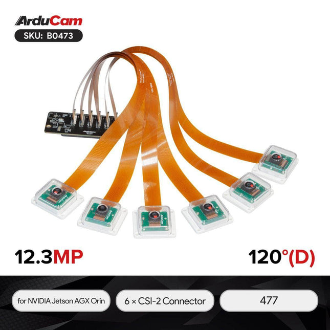 Arducam Camera Arducam 12MP Multi-Camera Kit for NVIDIA Jetson AGX Orin (B0473)