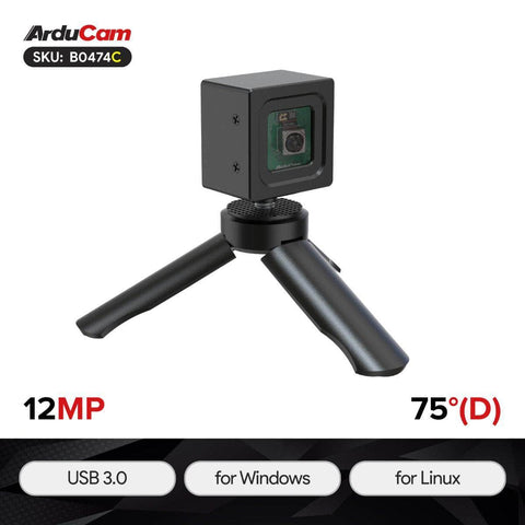 Arducam Camera Arducam 12MP USB 3.0 Camera Module-With Enclosure