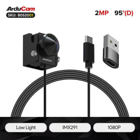 Arducam Camera Arducam 2MP Low Light USB Camera Module (B052001)