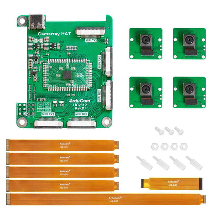 Arducam Camera Arducam 8MP*4 IMX219 Quadrascopic Camera Bundle Kit B0396