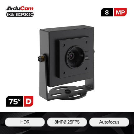 Arducam Camera Arducam 8MP HDR Autofocus USB Camera Metal Housing 1080P Webcam B029202C