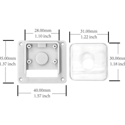 Arducam Camera Arducam Acrylic Camera Enclosure Case for Raspberry Pi White