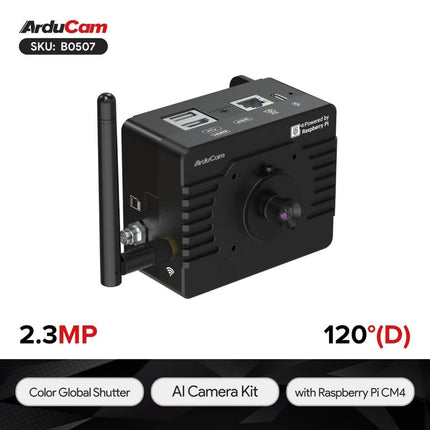 Arducam Camera Arducam KingKong, All-in-one Raspberry Pi CM4 AI Camera Kit (B0507)