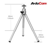 Arducam Camera Arducam Lightweight Adjustable Mini Tripod Stand Rotation Ball UB0224