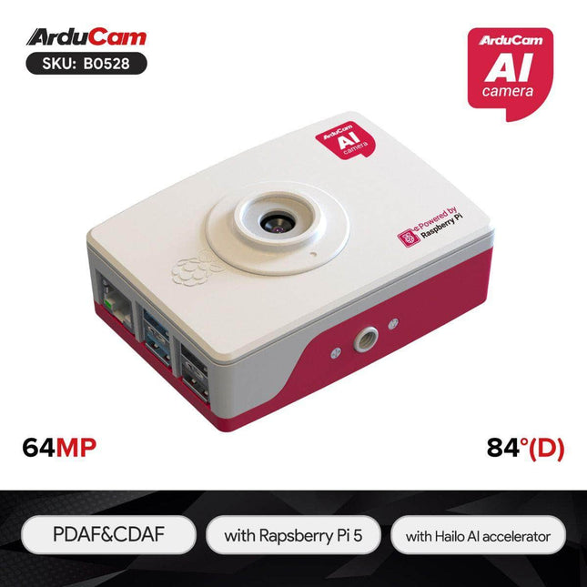 Arducam Camera Arducam Pivistation 5 Pro 64MP Raspberry Pi 5 AI Camera Kit B0528