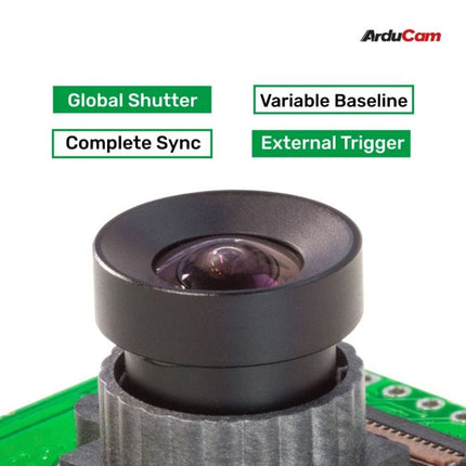 Arducam Camera B0267 Arducam 1MP*4 Quad OV9281 Global Shutter Monochrome Camera Bundle Raspberry Pi Jetson