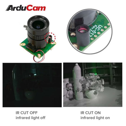 Arducam Camera B0270 Arducam High Quality IR-CUT Camera Raspberry Pi 12.3MP 1/2.3" 477P HQ