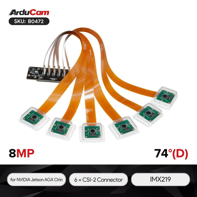Arducam Camera B0472 Arducam IMX219 Multi-Camera Kit for the NVIDIA Jetson AGX Orin