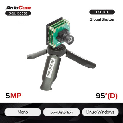 Arducam Camera B0538 Arducam 5MP OG05B1B Mono Global Shutter USB 3 Camera