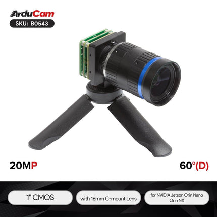 Arducam Camera B0543 Arducam xISP - Klarity Pre-tuned ISP Camera 1" 20MP High Sensitivity MIPI for Jetson