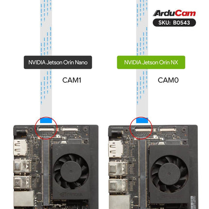 Arducam Camera B0543 Arducam xISP - Klarity Pre-tuned ISP Camera 1" 20MP High Sensitivity MIPI for Jetson