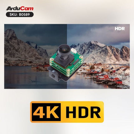 Arducam Camera B0589 Arducam AR0822 4K HDR High Framerate USB3 UVC Camera onboard ISP