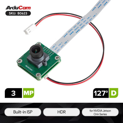 Arducam Camera B0623 Arducam 3MP ISX031 MIPI Camera for NVIDIA Jetson Orin Nano/NX