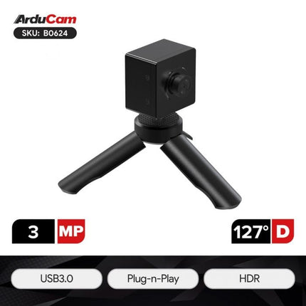 Arducam Camera B0624 Arducam 3MP ISX031 USB3 UVC Camera 120 dB HDR Built-in ISP