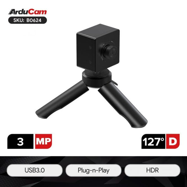 Arducam Camera B0624 Arducam 3MP ISX031 USB3 UVC Camera 120 dB HDR Built-in ISP