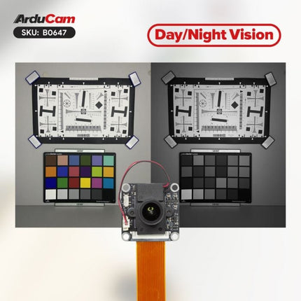 Arducam Camera B0647 Arducam 1080P Day Night Vision Ultra Low Light MIPI Camera Raspberry Pi
