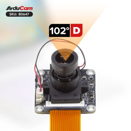 Arducam Camera B0647 Arducam 1080P Day Night Vision Ultra Low Light MIPI Camera Raspberry Pi