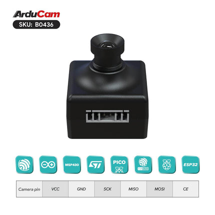 Arducam Camera Mega 5MP SPI Camera Module M12 Lens for any Microcontroller B0436