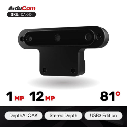 Arducam Camera OAK-D: OV9282×2+IMX378+Intel Movidius Myriad X for Depth AI OAK