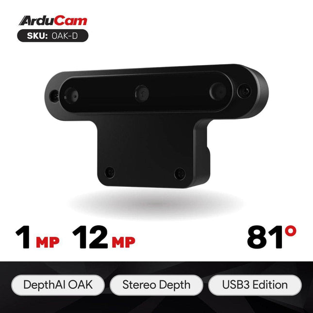 Arducam Camera OAK-D: OV9282×2+IMX378+Intel Movidius Myriad X for Depth AI OAK