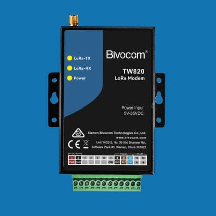 Bivocom LoRaWAN TW820 LoRa Modem Long-Range RS232 RS485 Transmission