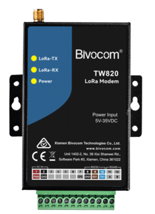 Bivocom LoRaWAN TW820 LoRa Modem Long-Range RS232 RS485 Transmission