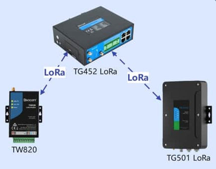 Bivocom LoRaWAN TW820 LoRa Modem Long-Range RS232 RS485 Transmission