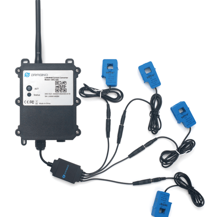Dragino LoRaWAN CS01 Wireless 4 Channels Current Sensor Energy Meter LoRaWAN NB-IoT CAT-M
