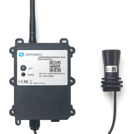 Dragino LoRaWAN DDS75-LB2 Full Kit Includes Replaceable 19000mAh Battery DDS75 LoRaWAN Waterproof Distance Detection Sensor 8500mA Battery