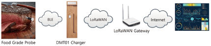 Dragino LoRaWAN DMT01 Wireless Smart Meat Thermometer with BLE and LoRaWAN