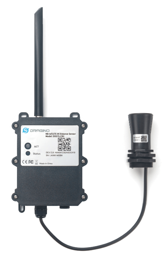 Dragino NB-IoT NB-IoT and LTE CAT-M / Includes Replaceable 19000mAh Battery DDS75 NB-IoT LTE CAT-M Waterproof Distance Detection Sensor