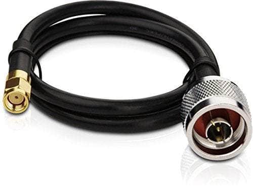 IOT Store Antenna 1 Metres N Male to RP-SMA Male Coaxial Cable LMR200