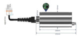 IQFLOW IOT Sensors IQTB-NTU Smart Turbidity Sensor Modbus RS485, 5m cable