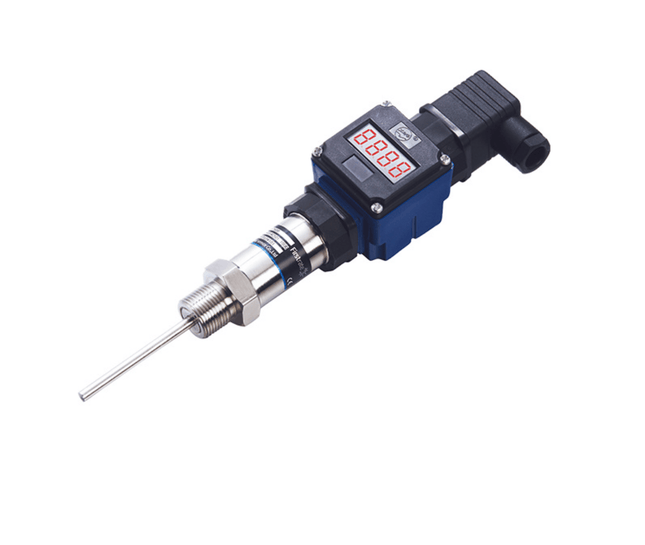 IQFLOW Temperature Sensor IQTT-S -50~400℃; 4-20mA; G1/4 Thread; 50mm probe length; 1.5m Cable IQTT-S Industrial Temperature Transmitter Digital Display Sensor 4-20mA