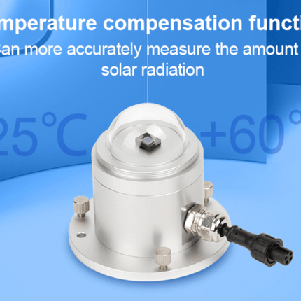 IQFLOW Weather Sensor 4-20mA IQPSR Industrial Photoelectric Solar Radiation Sensor 4-20mA