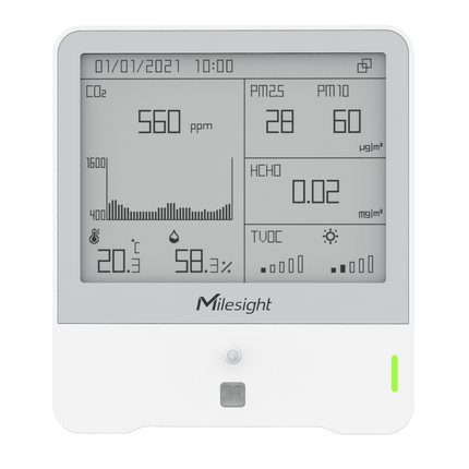IQFLOW Wireless Monitoring Solution Milesight AM309 9x Sensor Combo (with Screen) IQFLOW Wireless Air Quality Monitoring LoRaWAN Sensor Solution Kit
